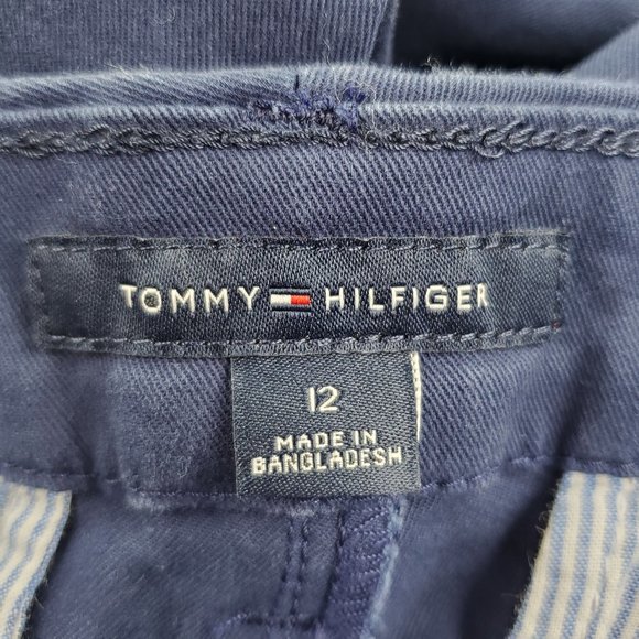 Tommy Hilfiger Cropped Pants Size 12 Navy Blue - Picture 4 of 6